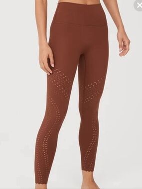 Aerie lasercut Brown Leggings M